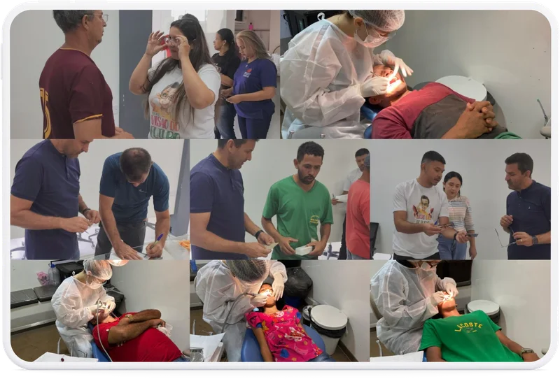 Atendimentos odontológicos e oftalmológicos em ação comunitária